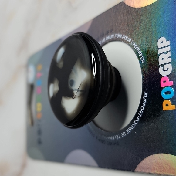 Popsockets Swirl Smoke Black Popgrip Luxe Swappable poptop interchangeab… - Picture 2 of 6
